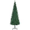 HOMCOM albero di natale 210 albero di natale slim albero di natale ecologico albero di natale folto 210 Verde Φ81 × 210cm|Aosom