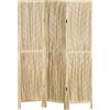 HOMCOM Paravento da Interno Pieghevole a 3 Ante a Spina di Pesce in Legno, 120x1.6x170 cm