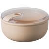 OMADA Design - Contenitore ermetico per alimenti rotondo da 0,75 L, porta pranzo con coperchio trasparente - Made in Italy - Linea Pull Box