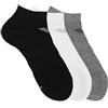 Emporio Armani Eagle Logo 3-Pack Sneaker Socks, Calzini Uomo, Multicolore (Black-White-Grey), S-M