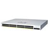 CISCO SYSTEMS - Switch Business 220 Series CBS220-48T-4G 48 Porte Gigabit Ethernet 10 / 100 / 100 Mbps RJ45 con 4 Porte SFP Managed