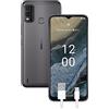 Nokia G11 Plus Smartphone 4G 64GB, 4GB RAM, Dual Camera 50 Mp, Display HD+ da 6.5″, Android 12, Batteria da 5000 mAh, Dual Sim, Grey, Versione con Cavo USB Type-C Aggiuntivo 1m