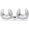 rohrfix-24 10 pezzi clip per tubo, morsetto per tubo doppio (8 mm)