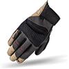 Shima AIR 2.0 MEN Guanti Moto Uomo - Guanti Ventilati, Estiva in Mesh con Protezioni Nocche e Dita, Palmo Rinforzato (Marrone, 3XL)