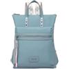 Miss Lulu Zaino da Donna alla Moda per Viaggi Leggero in PU con Spallacci Boho-chic Impermeabile Borsa a Spalla Casual Daypack (Blu)