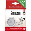Bialetti Ricambi, Include 3 Guarnizioni e 1 Piastrina, Compatibili con Moka Express, Fiammetta, Break, Happy, Dama, Moka Melody, Alpina, Moka Timer e Rainbow ( 3/4 Tazze)