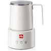 ILLY Milk Frother Bianco - Montalatte Elettrico per Schiuma latte Calda e Fredda e Cioccolata Calda