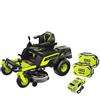 RYOBI - RY72ZTRX107-210 Ryobi Trattorino Tosaerba Brushless a Batteria 72V - Rasaerba a Raggio Zero con 2 Batterie da 10Ah in Dotazione - Raggio d'Azione: 6000mq.