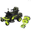 Ryobi RY72ZTRX76-210 Ryobi Trattorino Tosaerba Brushless a Batteria 72V - Rasaerba a Raggio Zero con 2 Batterie da 10Ah in Dotazione - Raggio d'Azione: 4000mq