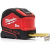 MILWAUKEE - Flessometro 5 Metri Serie Autolock - Metro a Nastro 5mt Auto-Lock