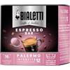 Bialetti Caffè d'Italia, Box 16 Capsule, Palermo, Intensità 12, Compatibili con Macchine Bialetti sistema chiuso, 100% Alluminio