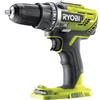 Ryobi R18DD3 - 0 Trapano Avvitatore a Batteria 18V ONE+, Batteria non Inclusa, con Luce LED, 2 Velocità, per Legno e Metallo