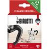 Bialetti Ricambi, Include 1 Manico con Spinotto, Compatibile con Moka Express e Elettrika (1/2 Tazze)