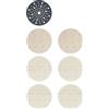 Bosch Professional 7x Starter Kit Expert M480 per Legno Duro, Vernice su Legno, Ø 150 mm, Grana 80/120/180, Accessorio Levigatrice Rotoorbitale