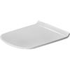 Duravit Sedile WC DuraStyle, tavoletta WC, copriwater con cerniere in acciaio inox, coperchio water in plastica termoindurente Duroplast, versione allungata (48,9 cm), bianco