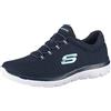 Skechers Summits, Scarpe da Ginnastica Donna, Blu Navy Mesh White Trim, 40 EU