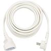 Brennenstuhl classic, Cavi di prolunga corti con spina piatta angolata 5m H05VV-F3G1,5 bianco