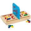 Small Foot Navi che affondano in legno, con elementi di gioco collegabili, gioco di strategia per grandi e piccini, dai 6 anni, persone 3457, rosso