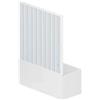 ROLLPLAST PINTO Box Vasca a Soffietto Modello Liberté, Un Lato con Anta Unica ad Apertura Laterale, Cabina Doccia Salvaspazio in PVC Colore Bianco Made in Italy, arredo bagno, 160 cm