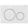 Geberit Placca Geberit Sigma20 Round Bianco / Bianco Opaco Doppio Tasto | 115.882.11.1 Bianco