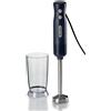 Ariete 601 Frullatore a Immersione Breakfast, Frullatore a immersione, 700 W, 2 velocità, Lama in acciaio inox, Gamba removibile, Bicchiere trasparente, Dark & Sahara Grey