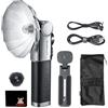 Godox Lux Master Vintage Flash Handheld Outdoor Shooting General Purpose Microsingle DSLR Tipo Luce di Riempimento, Controllo Touch Screen, 6000K ± 300k CCT, GN25 460 Piena Potenza, Controlli Ottici