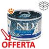 Farmina Dog N&D Ocean Adult Mini Merluzzo e Zucca - Lattina da 140 Gr - CONFEZIONE RISPARMIO