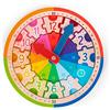 TRENDHAUS ABC Champions 956491 - Orologio educativo in Legno, con Puzzle in Legno, per Bambini dai 5 Anni, Colore: Marrone