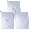 Coccole - Set 3 Asciugamani Asilo Bimba/Bimbo - Set Asilo Personalizzabile con Nome in Tela Aida - Kit Solo Asciugamani Farfalla Rosa