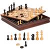 Dal Negro 02684 - Contenitore in Legno Scacchi Dama, 36 cm