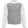Gems IN01-0903 Borussia Uomo Maglia Lunga Grigio/Bianco Taglia S