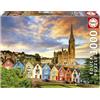 Educa - Puzzle 1000 pezzi Cobh Cathedral, Irlanda | Puzzle città europee | Misura 68x48 cm | Include colla Fix | Per adulti 14+ (19927)