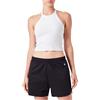 Champion Legacy Icons W-Stretch Cotton Twill C-Logo Pantaloncini, Nero, L Donna