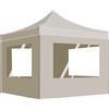 vidaXL Gazebo Pieghevole in Alluminio 4,5x3 m Bianco Tenda Tendone da Giardino vidaXL