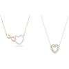 Swarovski Collana Infinity, Infinito e cuore, Bianco, Mix di placcature & Collana Infinity, Cuore, Bianco, Mix di placcature