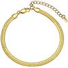 GoldChic Jewelry Cavigliera Donna Oro a Catena Serpente Braccialetto a Spina Di Pesce Dorato Per Sandali, Catena Alla Caviglia Piatta Da 5 Mm, Catena Alla Gamba Regolabile Per Ragazze