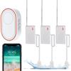 Tuehakny Rilevatore di Perdite d'Acqua WiFi 3 Pezzi, Sensore Allarme Acqua Intelligente con Allarme Regolabile e Notifiche App, Kit Casa Smart con Sensori Espandibili per Cucina, Cantina, Bagno, Lavanderia