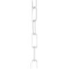 ElekTek Catena a maglie per lampada, accessori di illuminazione a sospensione e lampadari. Maglia di medie dimensioni 38 mm x 15 mm - confezione da 2 m Bianco Brillante