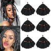 AMLUCKS Springy Afro Kinky Curly Twist Crochet Hair Pre-Separated Marley Braiding Faux Locs Extensions for Women Girls (1B#, 10inch - 6)