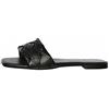 VERO MODA Vmmay-Sandali in Pelle, Donna, Nero, 40 EU