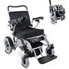 Mobiclinic®, Sedia a rotelle elettrica, Troya plus, Con motore, Pieghevole, Alluminio, Marchio europeo, Autonomia 34 km 24v, Per anziani e disabili, Marcatura ce, Leggera, Colore nero