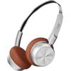 iKF -R1 Cuffie retrò Bluetooth 5.4 Hi-Fi Sound EQ personalizzato tramite app Tempo di riproduzione 60 ore, vestibilità comoda, connessione multipunto, cuffie vintage leggere (marrone)