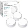 TP-Link Deco X50-PoE Router Mesh WiFi 6, AX3000Mbps Dual Band, Poe(Alimentazione Tramite Ethernet), Porta Ethernet da 2,5 Gbps, Ripetitore WiFi, Access Point, Alexa, 3 Pezzi con Copertura Fino a 600㎡