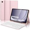 JADEMALL Custodia con Tastiera per Samsung Tab A9+ 11 2023, Italiana QWERTY Tastiera Magnetica Staccabile Bluetooth con Portapenne, Rosa