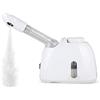 QraraZL Vapore Facciale Estensibile, Umidificatore Caldo Pulizia Profonda della Pelle, Vapore Nano Ionico per il Viso, Idratazione Quotidiana della Pelle (Blanco) (pvc-bianco)