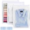 Nenull Sacchetti Vestiti Viaggio con Zip 24 Pezzi 40X60cm Impermeabili Sacchetti Plastica Richiudibili Smerigliato Multifunzione Sacchetti Viaggio organizer Borsa Buste per Indumenti,Biancheria Intima,Scarpe