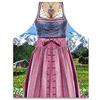 itati Divertente Grembiule - bavarese donna in dirndl