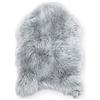 Teppich Wölkchen Tappeto in Pelle D'agnello, Imitazione Della Pelliccia - Soggiorno Camera Da Letto - Tappeto Da Letto Lavabile, Cuscino Di Seduta, Pelliccia Per Sedia, Divano - Grigio - 55x80 cm
