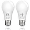 Flaspar Lampadina LED E27 Sensore Crepuscolare, 12W Equivalenti a 100W, 3000K Luce Bianca Calda 1100LM Lampadine, Lampada E27 LED a Vite Risparmio Energetico Consumo Basso, Non Dimmerabile, Pacco da 2.