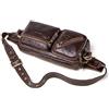 CONTACTS Marsupio Sportivo Monospalla Zaino Uomo/Ragazza Borsa a tracolla Pelle Borse a spalla Crossbody Sling Bag per Festa,Viaggi,Escursioni,Corsa,Tour in Bicicletta Marrone